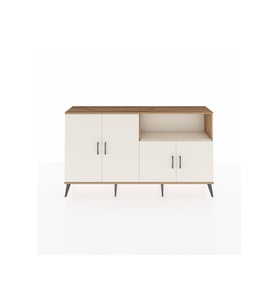 Arges Konsol 6 Raflı 4 Kapaklı 176x30x99 Çam-Aytaşı