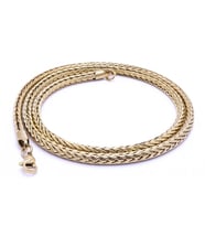 Oval Kral Bakla Örgülü Çelik Kolye 4Mm 3183CEK022