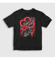 Presmono Unisex Çocuk Siyah Angel Dust Helluva Hazbin Hotel T-Shirt