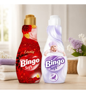Bingo Soft Lovely ve Sensitive Konsantre Yumuşatıcı 40 Yıkama x 2 Adet Çamaşır Yumuşatıcısı Avantaj Paketi