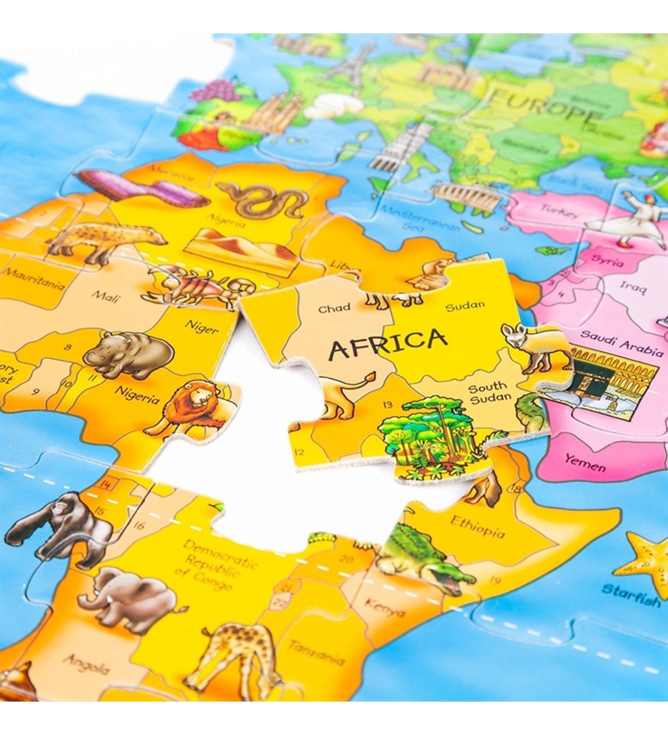 Orchard Dev Dünya Haritası (World Map Puzzle And Poster)
