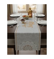 Ramazan Ayı Motifli Dijital Baskılı Runner Masa Örtüsü 40x140 cm