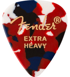 Fender 1980351250 Classic Celluloid Confetti 351 Shape Extra Heavy Gitar Penası (12'li) Renkli Konfeti Desen Ekstra Sert Yapı ile Güçlü Vuruşlar