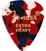 Fender 1980351250 Classic Celluloid Confetti 351 Shape Extra Heavy Gitar Penası (12'li) Renkli Konfeti Desen Ekstra Sert Yapı ile Güçlü Vuruşlar