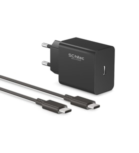 ScHitec 45W Süper Hızlı Şarj Aleti Type-C to Type-C 1metre Kablolu Siyah
