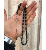 Sürmeli Model Siyah Tonda Toz Kehribar Tesbih