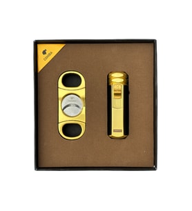Cohiba Çakmak Kesici Gold Puro Seti - TR8310