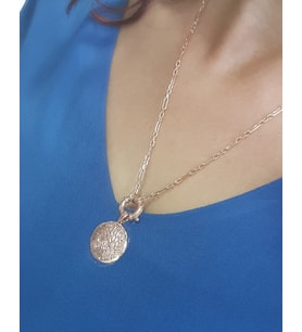 Şeyma Subaşı Antik Para  Rose Kaplama Gümüş Kolye