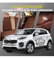Kia Sportage Kahverengi Renk Tay Tüyü Cepli & Terletmez Sırtlı Oto Koltuk Minder Seti - Koltuk Koruma Kılıfı (ÖN & ARKA TAM SET)