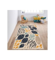Eliana Home Baskılı, Yıkanabilir Kaymaz Taban Çocuk Halısı LNA4002 100x150 cm (Mavi)