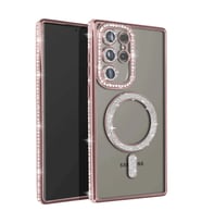 Samsung Galaxy S23 Ultra Joke Simli Magneticsafe Kılıf - Pembe