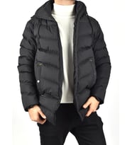 ONZ 706 KAPÜŞONLU MONT (Siyah)