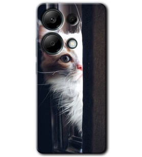 Redmi Note 13 Pro 4G Kılıf HD Desen Baskılı Kılıf - Kedi Bakışı