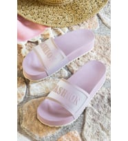 Comfort Of Pantofole Yüksek Taban Plastik Terlik 40 Numara - Lila
