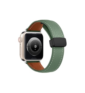 Watch 42mm Kr414 Daks Deri Kordon - Koyu Yeşil