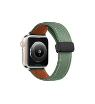 Watch 42mm Kr414 Daks Deri Kordon - Koyu Yeşil