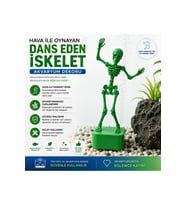 Hava İle Oynayan İskelet Akvaryum Dekoru - Dans Eden İskelet Akvaryum