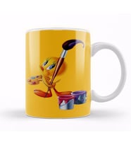 Looney Tunes Tweety Painting Kupa Bardak Porselen