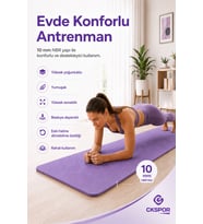 CKSpor 10 mm Konfor Doku Kaymaz Nbr Mat Taşıma Askılı Pilates Egzerisiz Minderi