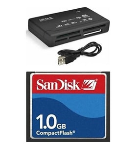 Sandisk 1 GB Compact Flash Hafıza Kartı - USB 2.0 Cf Kart Okuyucu