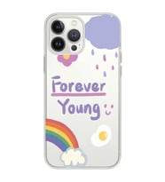 Iphone 12 Pro Uyumlu Forever Young Tasarımlı Şeffaf Telefon Kılıfı
