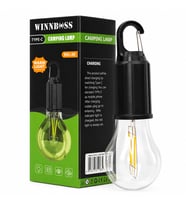 USB ŞARJLI SEYYAR AMPUL MODEL=RUSTİK KAMP LAMBASI MANDALLI KANCA ASKILIK 3-KADEME IŞIK EKL-06 G-912