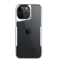 Apple iPhone 15 Pro Max Kılıf Boyi Silikon Kapak - Gümüş