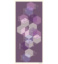 Geometrik Desen Pavia Seri Şal Eşarp Askısı ile Birlikte 90X200 cm Beyaz Gül Kur