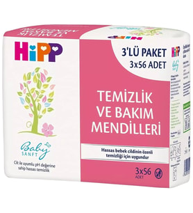Hipp Temizlik Ve Bakım Mendili 3'lü 168 Yaprak