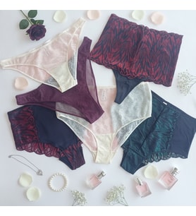 Kadın Çeyizlik Ve Bohçalık 6'lı Paket Saten Dantel Karışık Renk Checky Slip Serisi BB2654