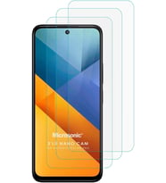 Xiaomi Poco M6 Pro 5G Screen Protector Nano Glass Cam Ekran Koruyucu (3`lü Paket) [Poco M6 Pro 5G ile Uyumlu Ekran Koruyucu - Şeffaf]