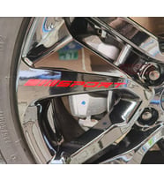 12CM Jant Sticker Yapıştırma Yazı Etiket 8 Adet KIRMIZI