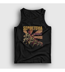 Presmono Unisex Siyah Nations Sepultura Atlet 173360tt