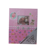 HİDZ 10 x 15 200'LÜK Bebek Albümü Desenli (Penceresiz) (Açık Pembe)