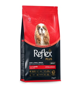 Reflex Plus Kuzu Etli Mini ve Küçük Irk Yetişkin Köpek Maması 3 Kg