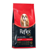 Reflex Plus Kuzu Etli Mini ve Küçük Irk Yetişkin Köpek Maması 3 Kg