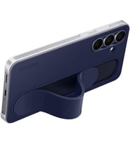 Samsung Galaxy S25 Fe Standlı Kordonlu Silikon Kılıf, Lacivert