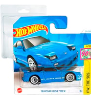 Hot Wheels - ´96 Nissan 180Sx Tip X - Hw: The `90S 6/10 - Htb08 - Short Card - Mavi - Mattel 2024 – (Çok Renkli)