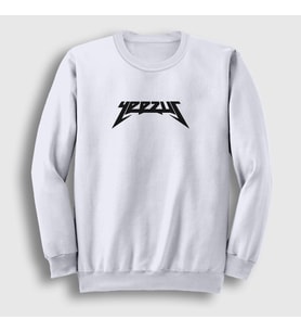 Presmono Unisex Beyaz Yeezus Kanye West Sweatshirt 429433tt (Beyaz)