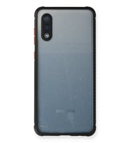 Mey İthalat® Samsung Galaxy A02 Kılıf Miami Şeffaf Silikon - Siyah
