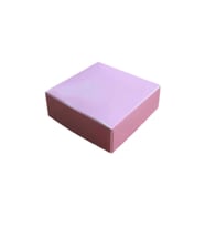 Komple Karton Kutu Düz Renk 6X6X2.5 CM (25 Adet)  Pembe