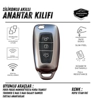 Ford Focus Fiesta Kuga Mondeo Transit Tourneo Silikon Oto Anahtar Kılıfı Kabı Darbe Emici Anahtarlık