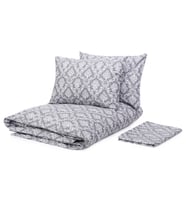 Damask Gri Nevresim