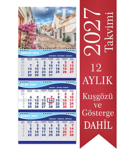 Orta Boy Gemici Takvimi Denizci Duvar Takvimi 31x70 cm