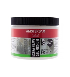 Talens Amsterdam Extra Heavy Gel Medium Matt 022 Extra Kuvvetli Jel Medyum Mat 500 ml 