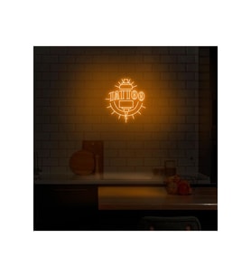 TATTOO Yazılı ve Şekilli Neon Tabela
