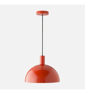 Rsylight Retro Metal Dekoratif Rustik Vintage Kırmızı Sarkıt Avize Çap:30 cm