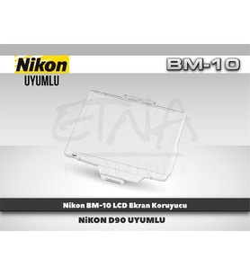 Tewise Nikon BM-10 LCD Ekran Koruyucu D90 Uyumlu (Beyaz)