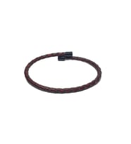 JTSS26BLK1718 PASLANMAZ ÇELİK BİLEZİK HAKİKİ DERİ KAPLAMA GARANTİLİ JANTİ BİLEKLİK