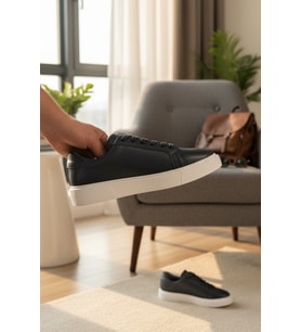 Enoch Hakiki Deri Minimalist Günlük Erkek Sneaker Comfort Taban